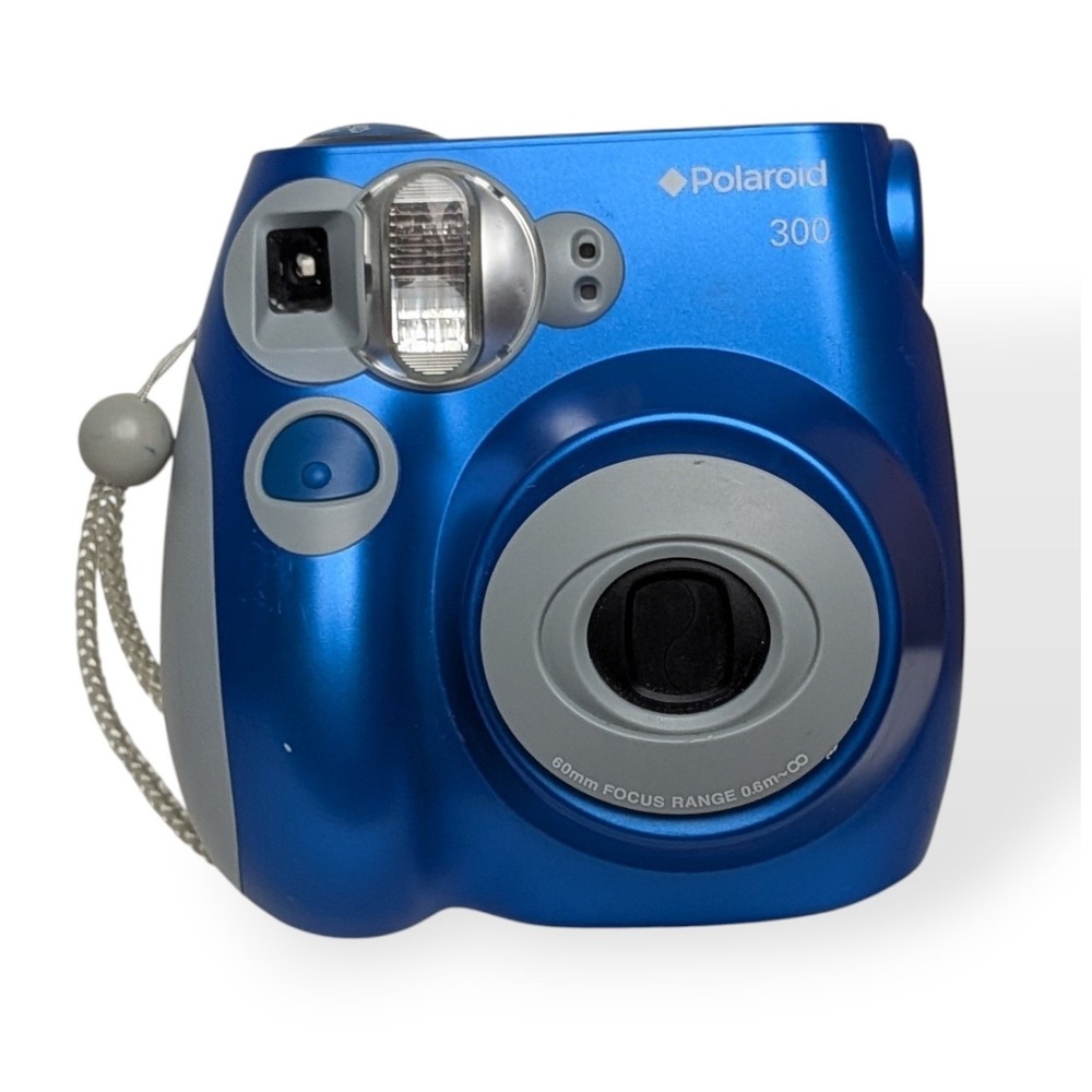 Polaroid 300 Instant Film Camera Blue PIC-300 Analog Retro Photography